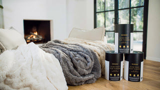 Jacquard Faux Fur Throw | Ultra-Soft, Cozy Elegance | Beige
